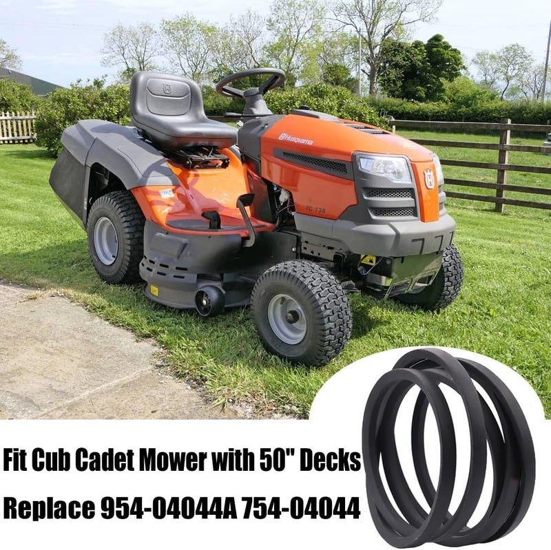 Annolai حزام سطح جزازة 46 بوصة 954-04325 لجزازة MTD Cub Cadet قطع غيار RZT46 RZT46 L46 TZT-L46 RZT-S46 قطع سطح 46 بوصة Cub Cadet Zero Turn 754 04325 954 04325 حزام السطح، 1/2" × 124-1/4" - Image 2
